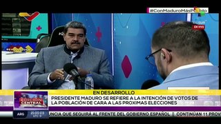 Pdte. Maduro agradece intención de voto de los venezolanos para elecciones presidenciales