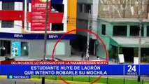 Los Olivos: intervienen a extranjero por intentar robarle a un estudiante