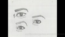 Human Eye Pencil Sketches Video #10 (04-29-2024)