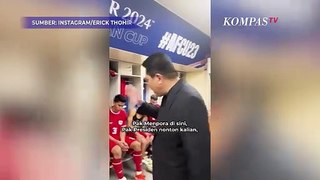 Erick Thohir Bakar Semangat Pemain Indonesia di Ruang Ganti Usai Kalah dari Uzbekistan
