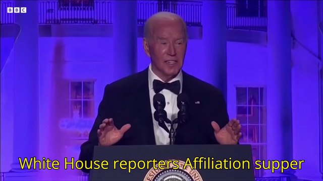 US President Joe Biden delivered his annual speech at the White House Correspondents