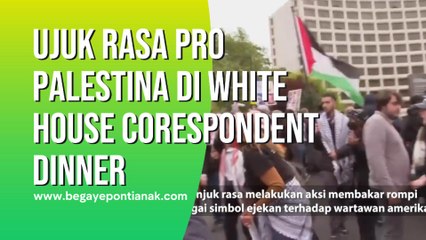 Ujuk Rasa pro Palestina Di Washington Corespondent Dinner Amerika Serikat