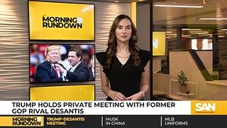 Trump holds private meeting with former GOP rival DeSantis_Low