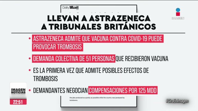 AstraZeneca reconoció que su vacuna contra Covid-19 puede causar trombosis