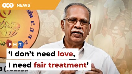 I don’t need love, I need equal treatment, Ramasamy tells Fahmi