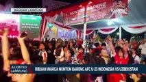 Ribuan Warga Nonton Bareng Semi Final Indonesia VS Uzbekistan