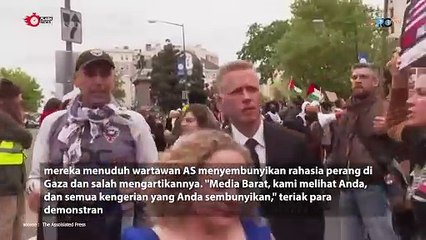 Pengunjuk Rasa Pro Palestina di White House Correspondents' Dinner