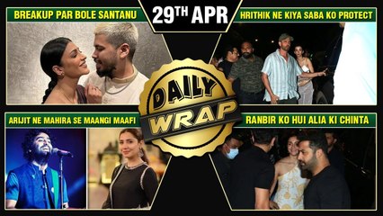 Hrithik Protects His GF Saba, Ranbir Cares For Alia, Arijit Apologies To Mahira Khan Top 10 News