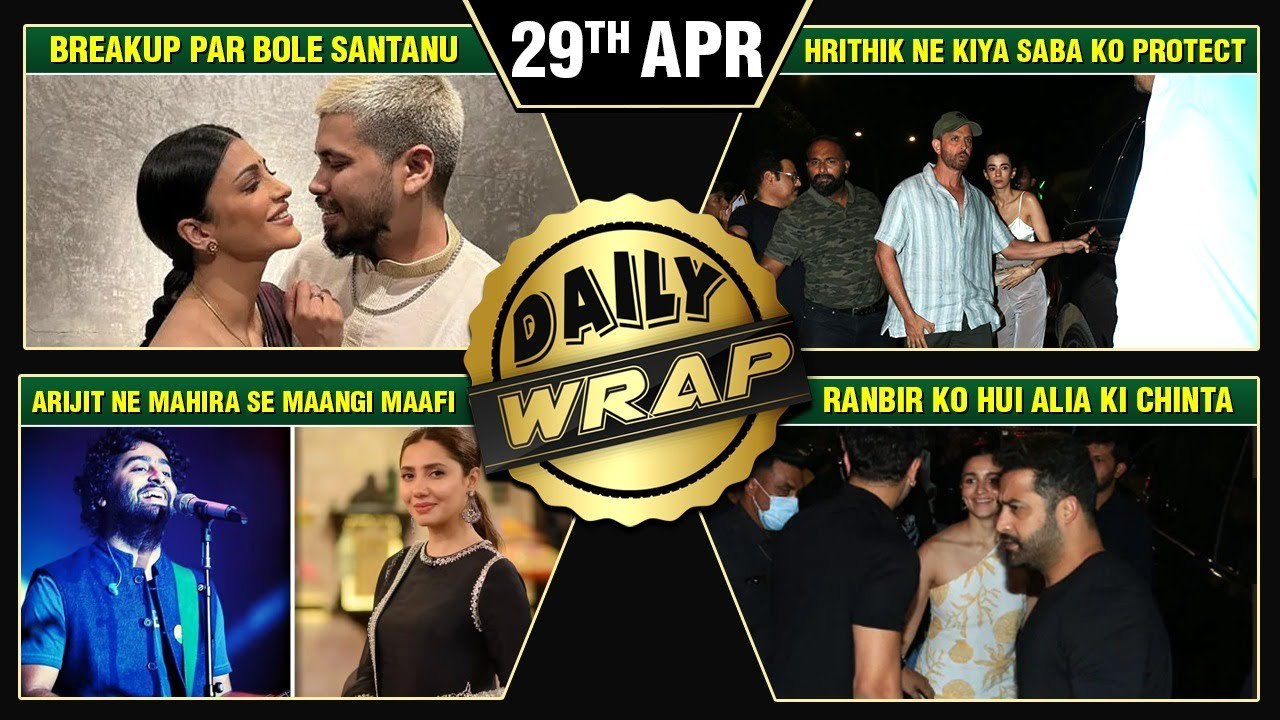 Hrithik Protects His GF Saba, Ranbir Cares For Alia, Arijit Apologies To Mahira Khan Top 10 News