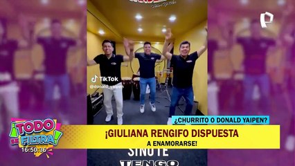 Giuliana Rengifo no descarta estar en una relación con Donald Yaipén: "Los dos somos solteros"