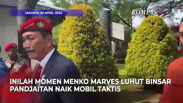 Momen Luhut Disopiri Danjen Kopassus dan Dikawal KSAD Maruli di HUT ke-72 Kopassus