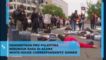 Pengunjuk rasa pro Palestina di White House correspondents' dinner