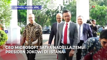 Temui Jokowi di Istana, CEO Microsoft Bawa Investasi 1,7 Miliar Dolar untuk Indonesia