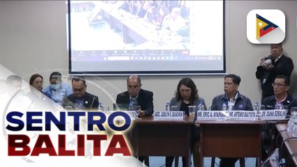 Kumpanyang idinadawit sa umano’y pakikipagsabwatan sa mga doktor, humarap na sa pagdinig ng Senado