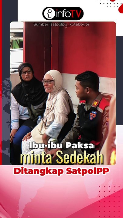 Ibu-ibu Paksa Minta Sedekah Ditangkap SatpolPP