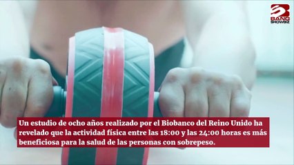 Las personas obesas deben hacer ejercicio por la noche