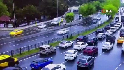 Korkunç kazanın görüntüleri kamerada
