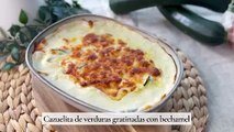 Cazuelita de verduras gratinadas con bechamel