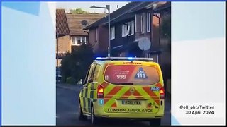 Attacker with sword seen in Hainault attacking residents