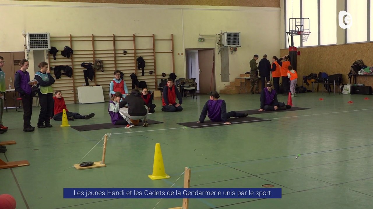 Reportage - Des jeunes "handi" et les cadets de la gendarmerie unis par le sport