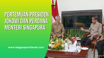 Pertemuan Perdana Menteri Singapura Bersama Presiden Jokowi