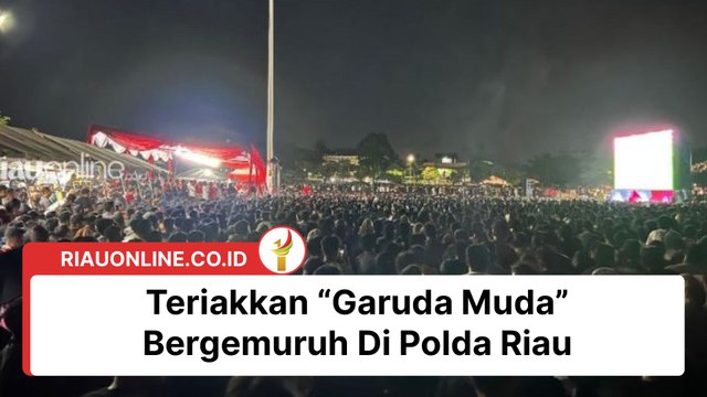 Teriakkan “Garuda Muda” Bergemuruh Di Polda Riau Untuk Dukung Timnas Indonesia