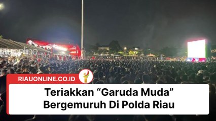Teriakkan “Garuda Muda” Bergemuruh Di Polda Riau Untuk Dukung Timnas Indonesia