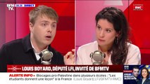 Gros clash entre Apolline de Malherbe et Louis Boyard sur BFMTVApolline de Malherbe et Louis Boyard sur BFMTV