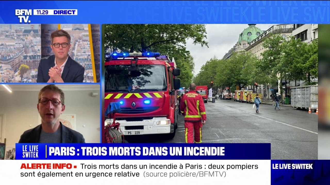 Paris: au moins trois morts dans l'incendie d'un immeuble dans le 2e arrondissement