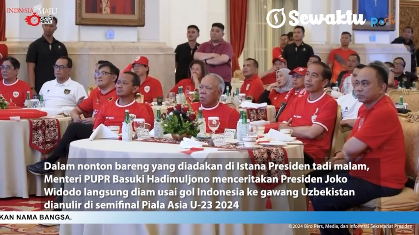 Presiden Jokowi Ajak Nobar Sejumlah Menteri Kabinet