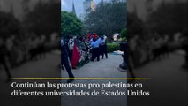 Continúan las protestas pro palestinas en las universidades de EE UU