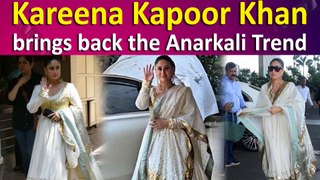 Kareena Kapoor Khan Stuns in Flawless Ivory and Gold Anarkali