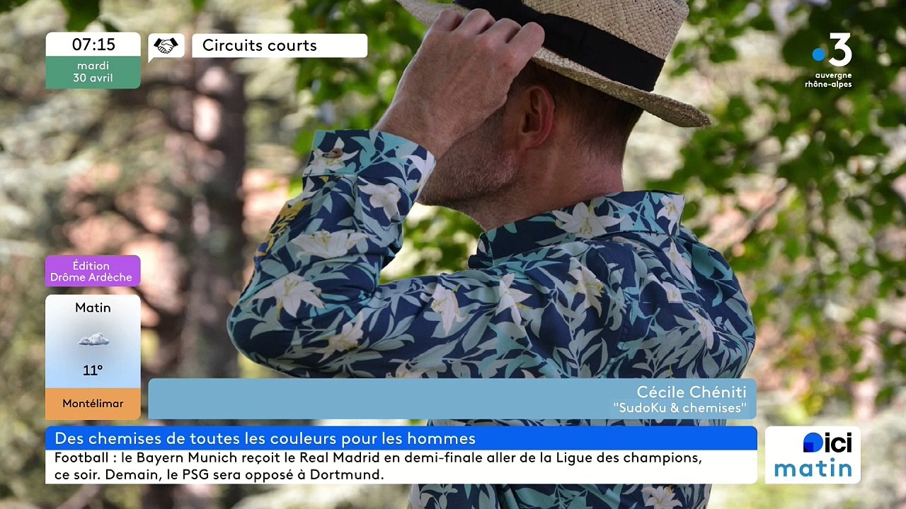 À La Baume-d’Hostun, "SudoKu et chemises", Cécile Chéniti et ses chemises hommes survitaminées et uniques