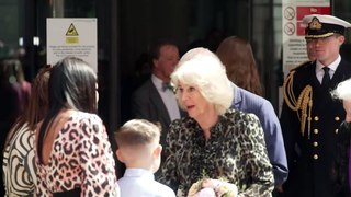 King and Queen depart University College Hospital
