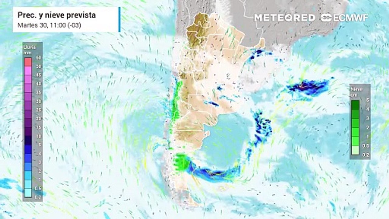 Evolución de las lluvias en los próximos días