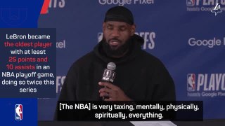 ‘Basketball is hard work!’ - LeBron discusses retirement