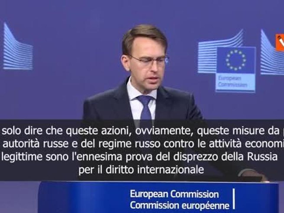 Commissione Ue: Ariston? Russia disprezza il diritto internazionale