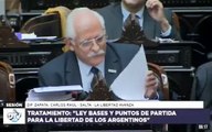 El discurso de Carlos Raul Zapata diputado por la provincia de Salta por La Libertad Avanza