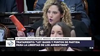El discurso de la diputada Lourdes Arrieta de La Libertad Avanza por Mendoza