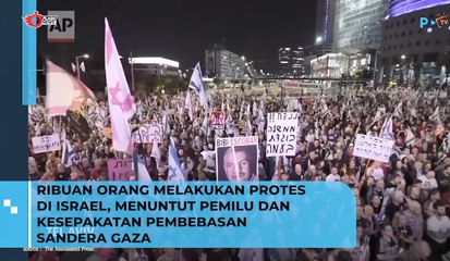 Ribuan orang melakukan protes pemilu dan pembebasan sandera gaza