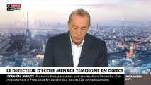 Le directeur d’école menacé témoigne en direct dans « Morandini Live » sur CNews