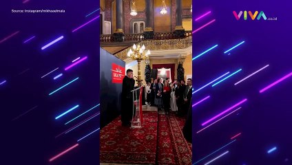 MERDU! Pria Adzan di Hadapan Para Tamu Istana Inggris
