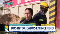 Un caldero con grasa y aceite arde en planta recicladora en Warnes, donde dos personas quedaron con intoxicación leve