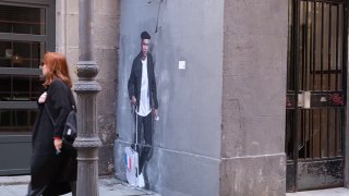 PSG - Le clin d'œil d'un artiste à Mbappé dans les rues de Madrid