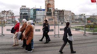 Taksim'de 1 Mayıs ablukası... Bariyerler yerleştirildi