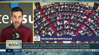 Congreso argentino discute la nueva Ley de Bases