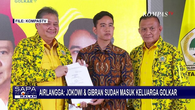 Airlangga Hartarto Sebut Jokowi dan Gibran Sudah Masuk Keluarga Golkar, PDIP Minta Tak Bahas Lagi