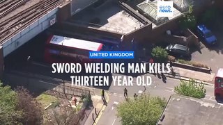 Sword-wielding man kills 13-year-old in east London, four others taken to hospital
