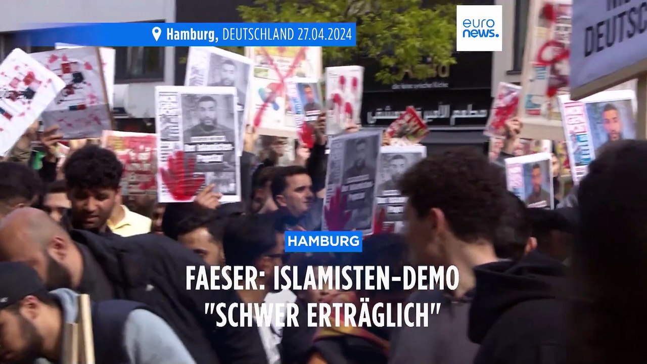 Hamburg: Faeser nennt Islamisten-Demo 'schwer erträglich'