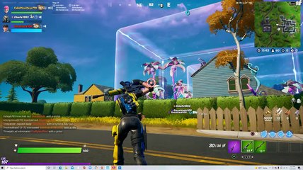 Driving Teslas in Fortnite